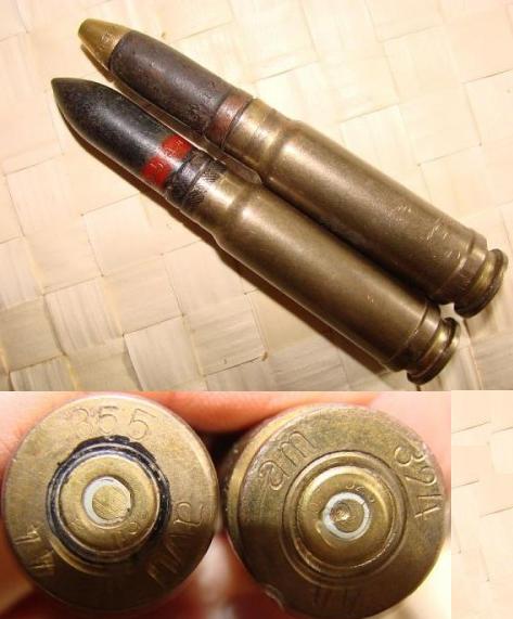 German WW2 Luftwaffe 13mm MG131 Lot Bordwaffe AP HE-T Round - Click Image to Close